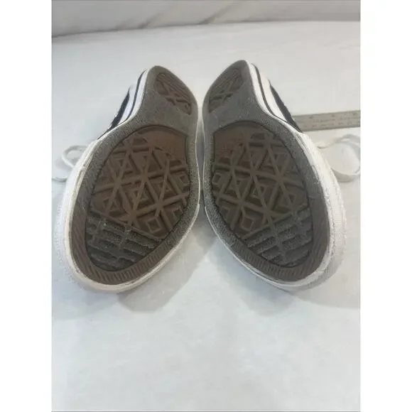 Converse All Star Chuck Taylor Youth US 1 / UK 13.5 Black Low‑Top Sneakers Shoes - Picture 12 of 16